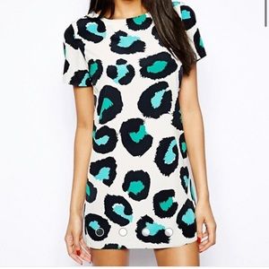 Zack London Shift Dress colorful Leopard Print